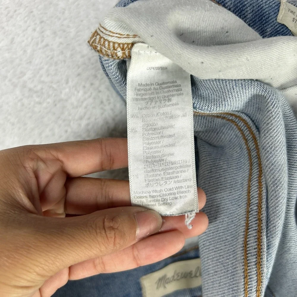 Madewell The Perfect Vintage Straight Jeans Mens Blue Denim Button Fly - 33X29.5
